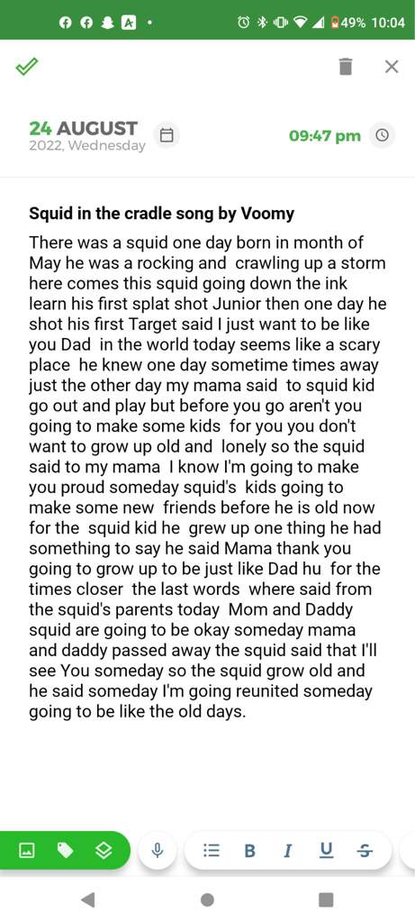New song squid cradle-There was a squid one day born in month of May he was a rocking and crawling up a storm here comes thi