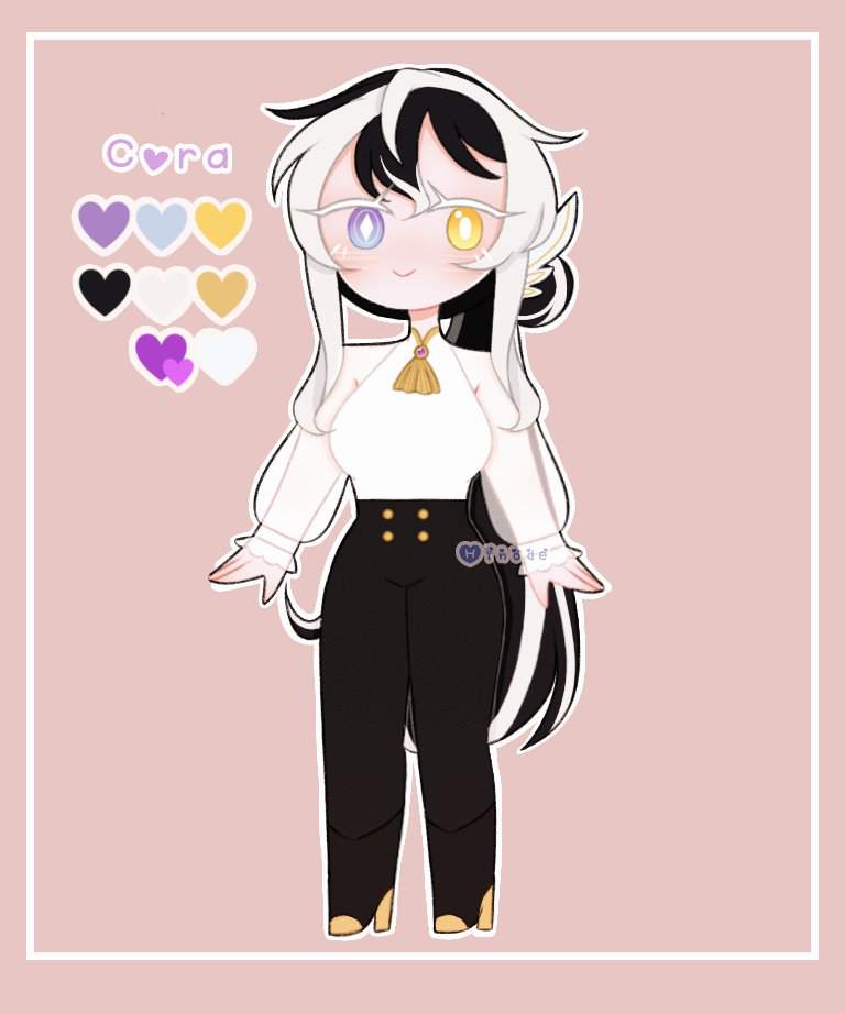 ❁-[C]Hello!! 
[C]I made more ocs- her name is Cora! I don't really have much about her yet as I just made her 2 days ago. But